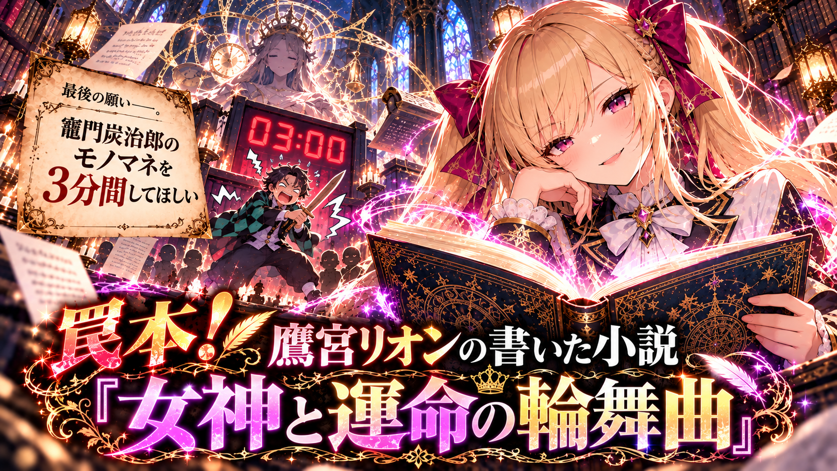 罠本! 鷹宮リオンの書いた小説『女神と運命の輪舞曲』