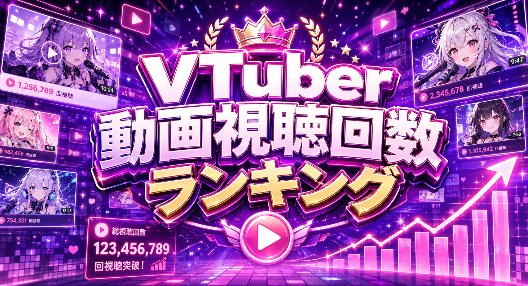 VTuber動画視聴回数ランキング